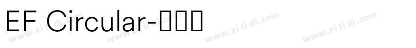 EF Circular字体转换